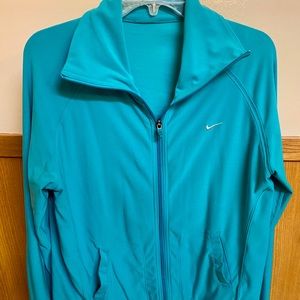 Nike full zip athletic track jacket